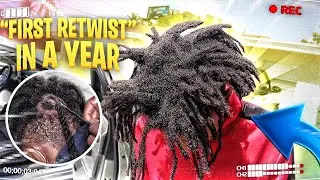 CRAZY Dreadlock Transformation - First ReTwist After A YEAR !