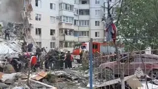 Обрушение подъезда в жилом доме в Белгороде