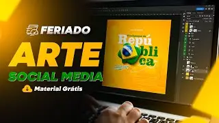 Como Criar arte para FERIADO no Photoshop - Social Media