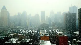 Snowfall in New York City, USA 🇺🇸 - 4K