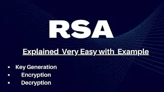 RSA Example || How to solve problem on RSA || RSA Problem Factorization ||Cryptography