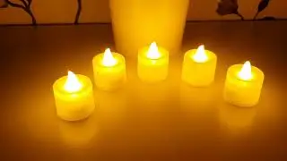 Свеча бочонок яркое желтое свечение