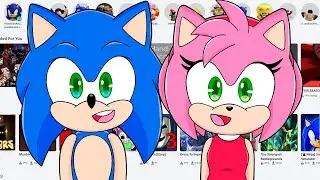 Sonic plays ROBLOX with Amy
