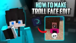 How To Make Troll Face Edit In Capcut and Alightmotion 💀💥 | #trollface #alightmotionedit #minecraft