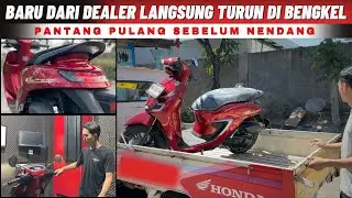 BIKIN GESIT HONDA STYLO MERAH YANG BARU TURUN DARI DEALER