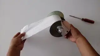 porta papel higiénico hecho con cd