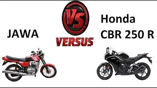 Мотоцикл Ява против Хонда CBR 250 R (JAWA VS Honda CBR 250 R)