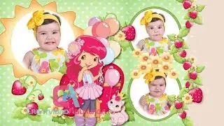 🍓★ Animated Invitation Strawberry's Birthday 1 years  🍓★Proshow Producer Project
