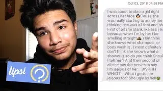 Reacting to your deepest secrets! (Lipsi App)