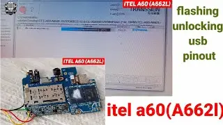 itel A60 (A662l) flashing and unlocking dm dp pinout jumper direct mother board