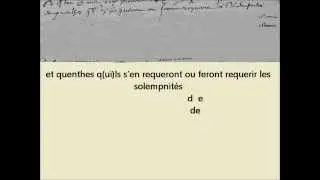 Généalogie Initiation 184 à la Paléographie Paléography, enchaînements de lettres pour former des mo