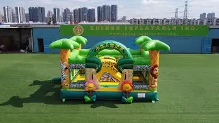 Jungle Theme Bouncy Castle Commercial Children's Inflatable Jumping Castle Party Bouncer T2-5100