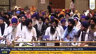 005 Delhi 17May2018 ThuEve Akhand Keertan Bhai Jaspreet Singh Jee Goniana Mandi