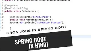 ⏰ Spring boot scheduling | Spring job scheduler | Cron Scheduler in java @Scheduled annotation 🔴