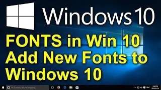 ✔️ Windows 10 - How to Install Fonts - Add Fonts to Windows 10