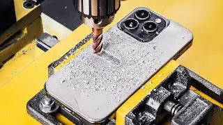 Homemade carbon and aluminum phone case 📱 #shorts #garagelab