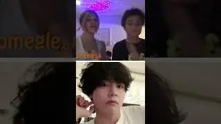 BTS V tiktok rizz on omegle prank 🤣😫