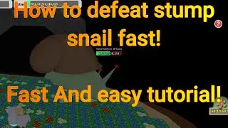 Easy Guide on How To Defeat Stump Snail Fast! (BSS)