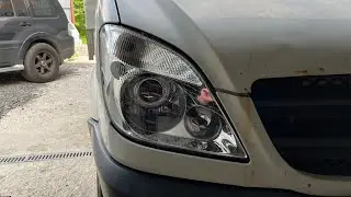 Mercedes Sprinter w906 - headlight tuning, bi-LED Expression LEDs