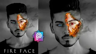 Fire Face Editing Tutorial | 2020 Latest PicsArt Editing Tricks | RTWORLD