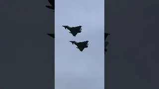 Double Trouble - RAF Typhoon's Flyby #shorts
