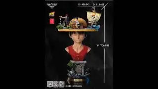 Black Hawk Studio - One Piece Memory Series 01 - Luffy Bust GK RESIN #shorts