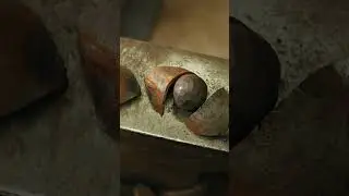 Forging Cows Eyes #blacksmith #Highlandcow #forge