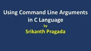 Using Command Line Arguments in C Language