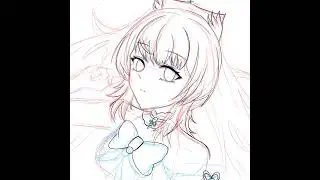 Drawing kokomi in iPad