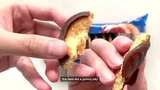 trying Jaffa Cake for the first time 