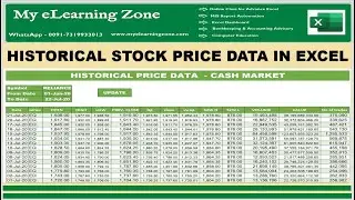 NSE Historical Stock Price Data in Excel