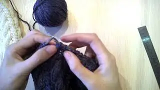 Как связать шапку спицами 5. Довязываю.