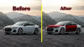 Car Color Change In Photoshop | How To Change Car Color