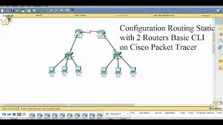 Configuration Static Routing 2 Router Basis CLI on Cisco Packet Tracer