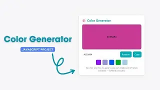 Random Color Generator with Copy Feature | HTML CSS JavaScript