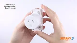 Clipsal 413QC | Surface Socket Quick Connect