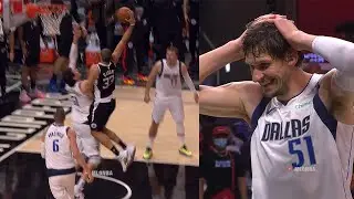 Nicolas Batum almost disrespected Boban Marjanovic with that dunk👀