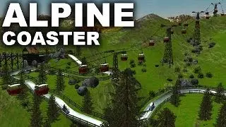 RCT3 Alpine coaster - Mountain bobsled HD