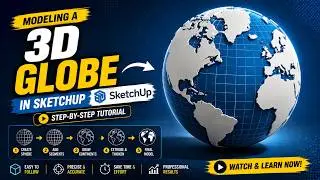 Modeling a 3D Globe in SketchUp | SketchUp Tutorial
