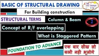 Column Overlapping Zone I Staggered Pattern I Full details l @TheCIVILengineervisit