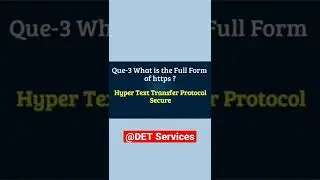 What is the full form of http and https ? / Difference Between http and https ?