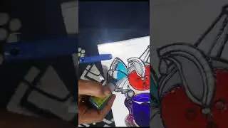 Shreenath ji Painting on Glass😱 #shorts #youtubeshorts #shortvideo #painting @PaintellectualPriyA