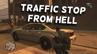 (GTA IV) LCPDFR: Traffic Stop Gone Horribly Wrong (Crazy Shootout)