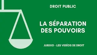 The theory of separation of powers
