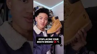 How To Correctly Lace Timberland Boots! *Loose Lacing Tutorial