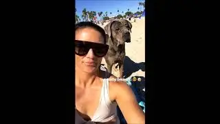 Ali Krieger enjoys a day at the beach