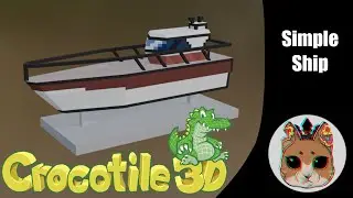 Simple ship in Crocotile 3D