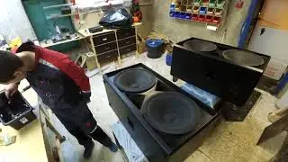 Покраска колонок! Painting sabwoofers!