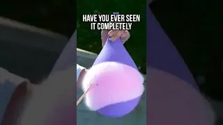 Slow motion Water balloon POP!
