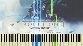 Your Father Would Be Proud - Rogue One (A Star Wars Story) [Synthesia Tutorial for Two Pianos]